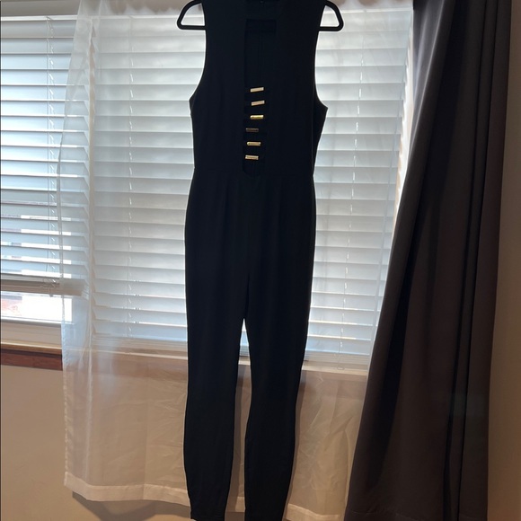 bebe Pants - bebe Black Jumpsuit with Gold Accents🌸blk Fridays $15